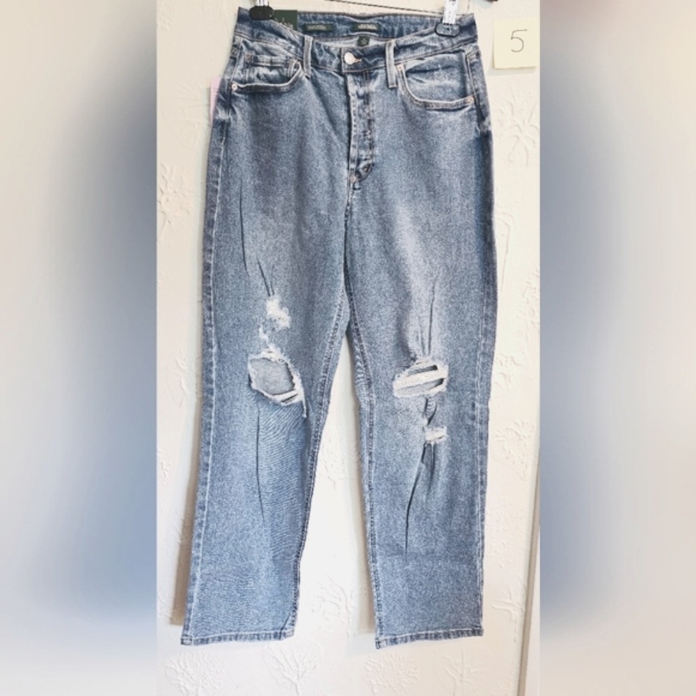 Wild Fable Women's Super Hi Rise Distressed Jeans size 10